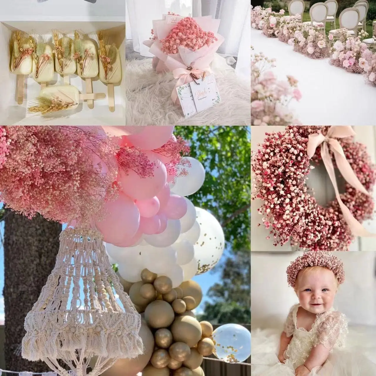 Stunning Pink Dried Baby's Breath Bouquet - Over 2000 Flowers - Perfect for  Home Decor, Weddings, and DIY Floral Projects - AliExpress