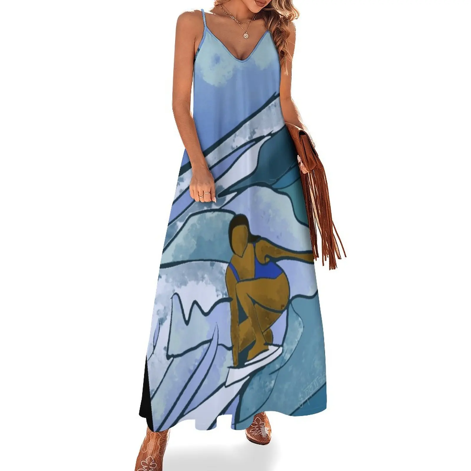 

Choice Wave Sleeveless Dress women's summer dresses 2024 Women's summer dresses