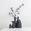 TingKe Wabi Sabi Style Ceramic Vase, H-Shaped Decoration, Home and Hotel, Creative Birthday Gift, Housewarming 2