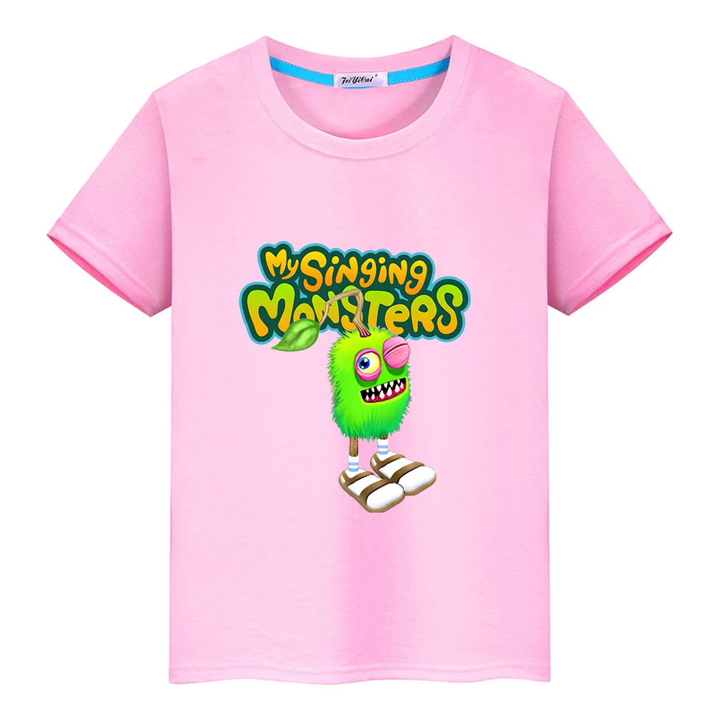 My Singing Monsters Kawaii Cartoon T-shirt Cute Graphic Printing Children Tee-shirt 100% Cotton High Quality Tshirts Summer Tees 4