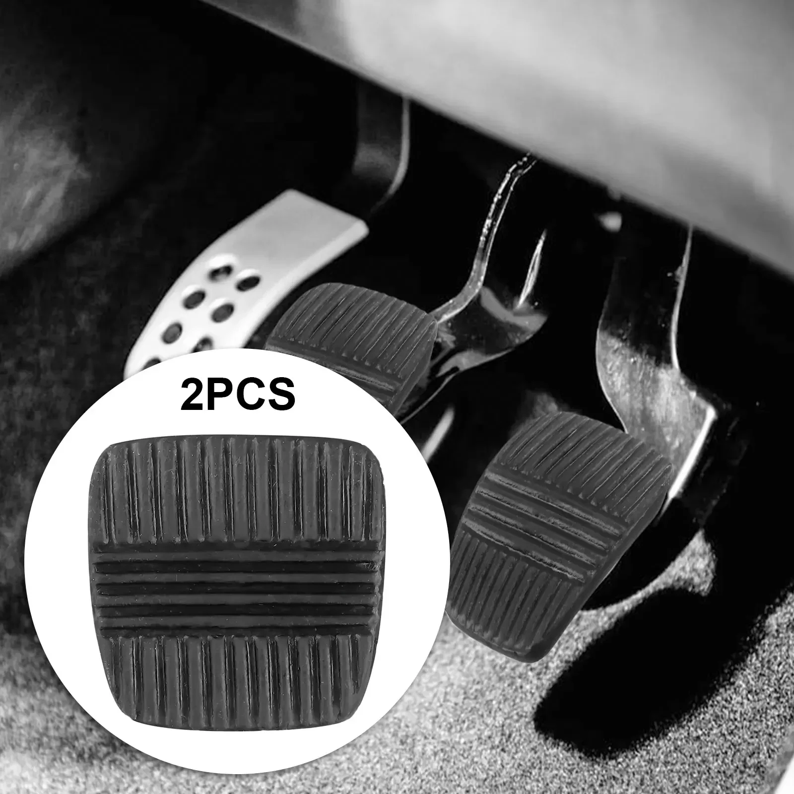 Car Brake Clutch Pedal Rubber Pads Cover 2Pcs 49751-NI010 for Nissan MQ GQ Maverick Patrol 4.0 Carburettor Petrol