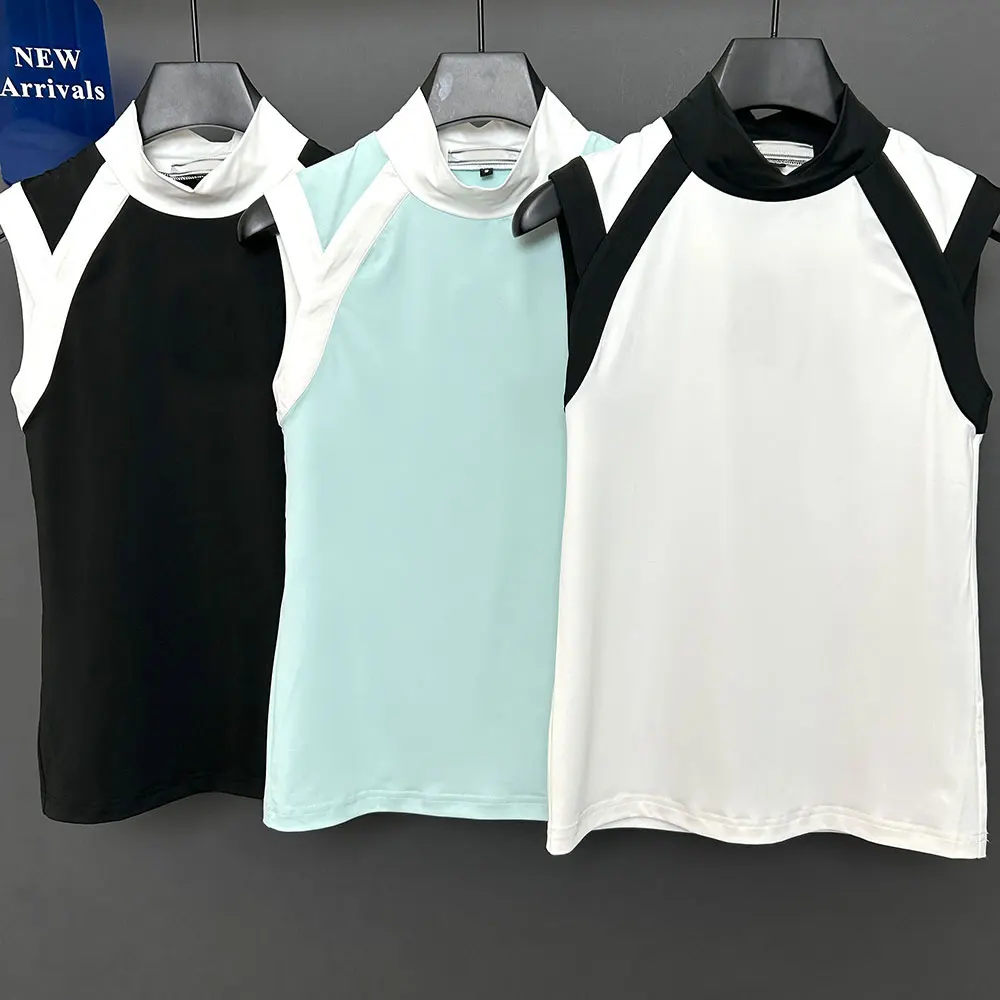 Women's Golf Sleeveless T-shirt Golf Sports Shirt Comfortable Breathable Quick Drying women tops women golf polo shirt
