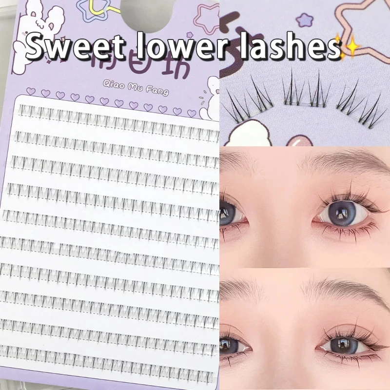 10 File Air Lower Eyelashes Fairy Ciglia Finte Segmentate Naturali Sotto Le Ciglia Manga Bottom Lashes Trucco Strumenti Per Il Trucco Delle Ciglia