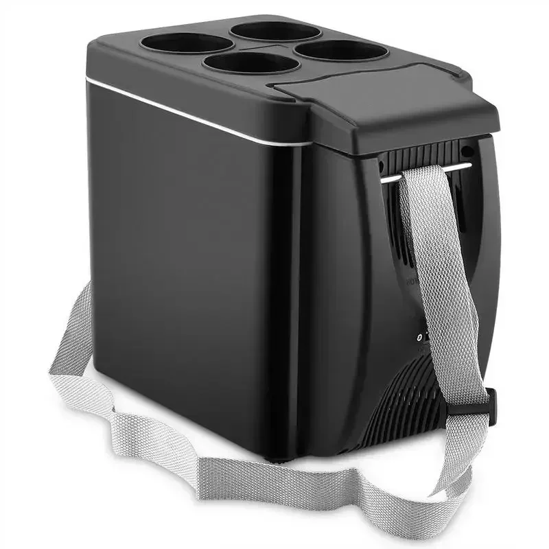 Car Interior Supplies Accessories 12V 6 Liter Car Mini Refrigerator Lightweight Dual-Use Insulated Cooler Box Container