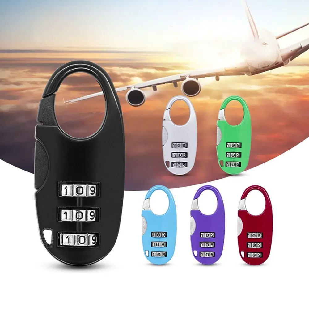 Description Picture 2 of itemPortable Zinc alloy 3 Digit Password Lock Combination Lock Code Lock Dormitory Cabinet Lock Security Tool Luggage Padlock Home