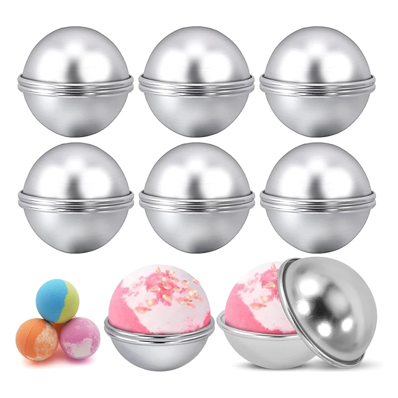 GEGE Bathbomb Molds, 2.1 Inches Metal Bathbomb Mold, Press For DIY Making Supplies, For Crafting
