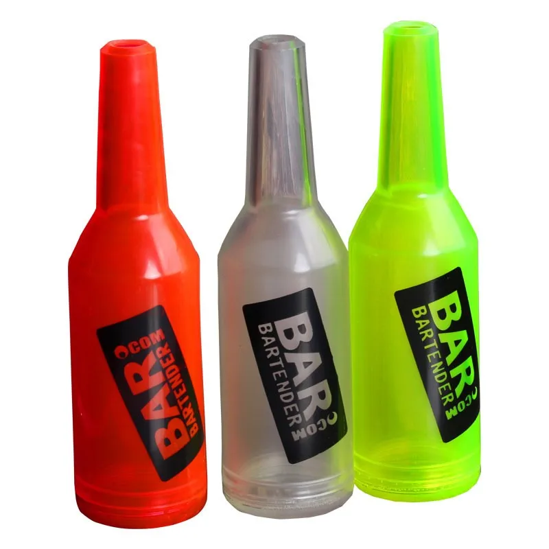 Fire Bottle Bartenders Practice & Performance Bottle Naked Totem Colorful Transparent Fluorescent Bar Accessories Aixiangru