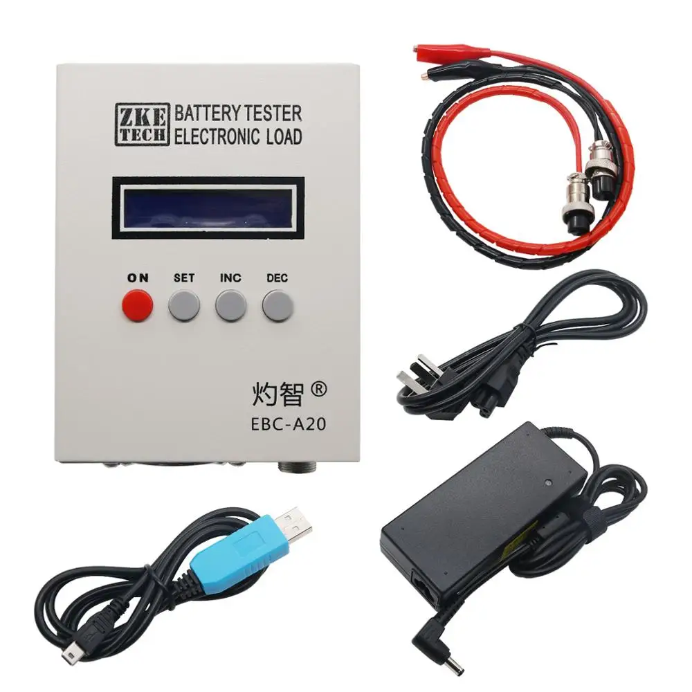 Zketech Ebca20 5a Charge 20a Discharger 85w Li Battery Capacity Analyzer Tester Power Tool