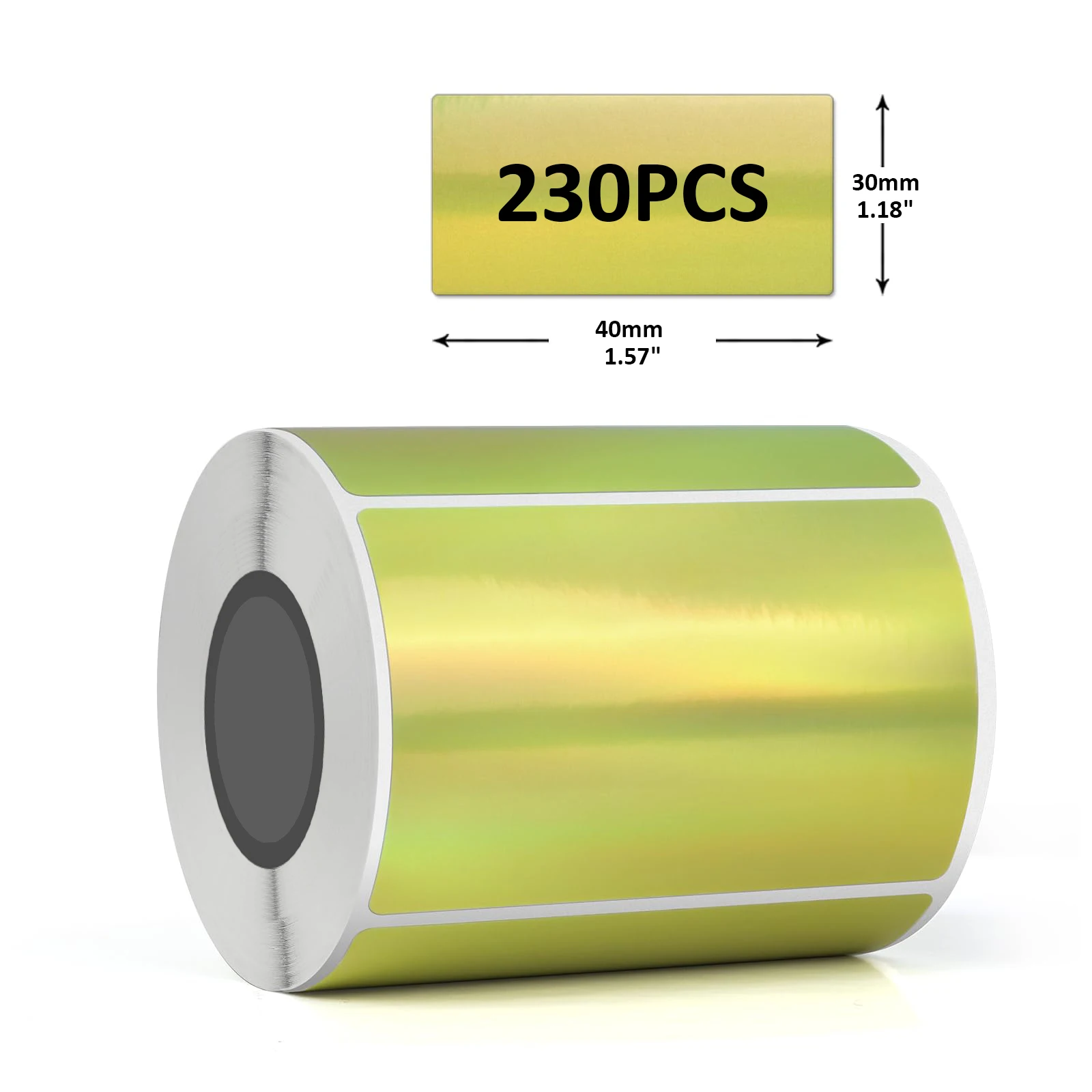 금박 레이저 프린터 라벨 - 고급 소매 및 선물 브랜딩용 금속 방수 접착제