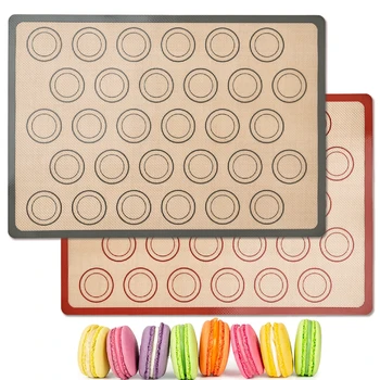 1PC Silicone Baking Mat for Oven, Reusable Non Stick Heat Resistant Bakeware Sheets Liner, Baking Tools for Cookie Macaron Bread