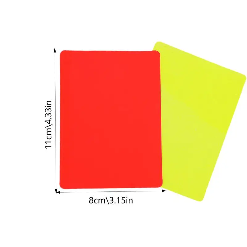 Football referee card red yellow card Sets Warning Referee Recording Paper Score Sheets  Soccer Supplies Football Referee Tool