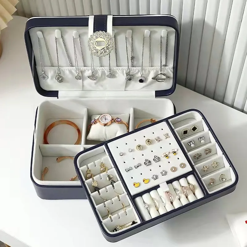 Display Organizer Case Jewelry Box Multiple Compartments Detachable Divider Fashion Women Ring Necklace Household Supplies