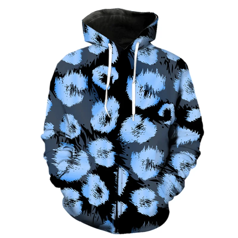 thumbnail image 1 of Nueva sudadera con capucha con cremallera y estampado de leopardo en 3D para hombres y niños, sudaderas con textura de piel de animal estilo Harajuku, sudaderas geniales de calle de manga larga de gra, 1 of 5