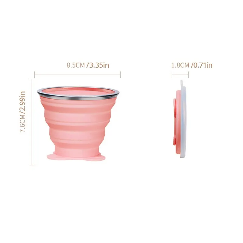 silicone water cup Portable Folding Environmental Friendly Outdoor Travel Children Sports Brushing Mouthwash Cup