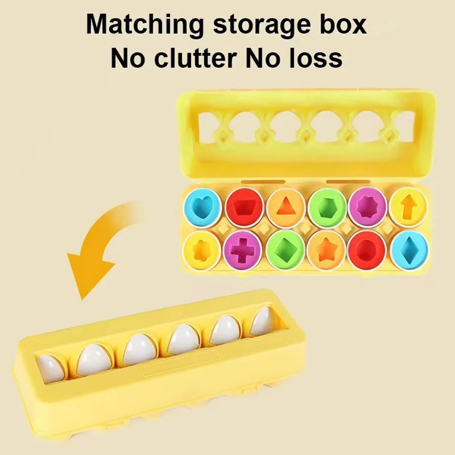 계란 나사 3D 퍼즐 몬테소리 학습 교육 수학 장난감 아동 모양 맞추기 스마트 게임 아동 교육용 부활절 선물