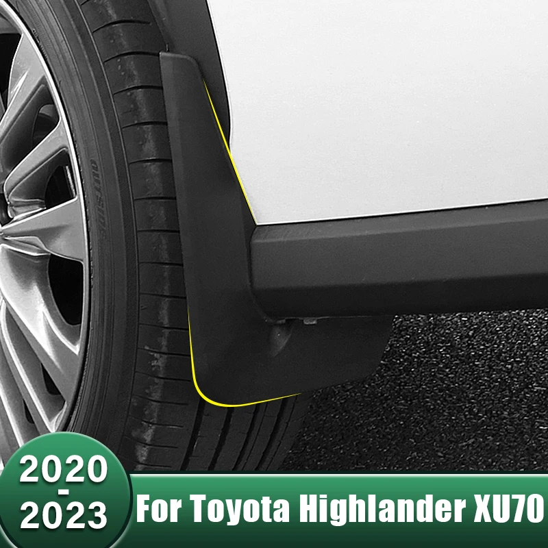 

Car Mudflaps Fender Mud Guard Flap Splash Flaps Protector Mudguards For Toyota Highlander XU70 Kluger 2020 2021 2022 2023 Hybrid