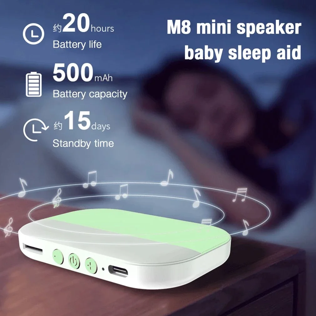 Altavoces de almohada Bluetooth para dormir, altavoz inalámbrico de  almohada de conducción ósea, mini altavoz debajo de la almohada, máquina de  sonido