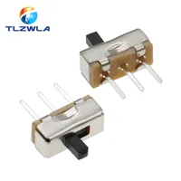 20Pcs SS12D00 Interruptor On-Off Mini Slide Switch 3pin 1P2T 2 Position High Quality Toggle Switch Handle length:3MM/4MM/5MM/6MM - Image 4