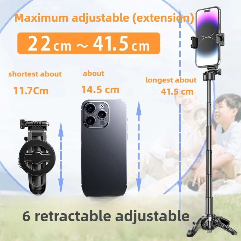 Smartphone Selfie Stick Magnetic Multi-functional Grip Magsafe For HUAWEI XIAOMI SAMSUNG