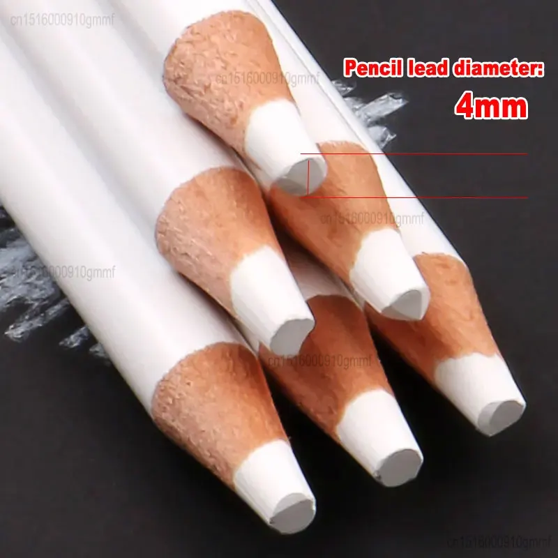 

3Pcs Set White Charcoal Pencils 4mm Lead Core Soft Medium Hard Highlight Processing Rendering For Art Sketch Drawing Stationery
