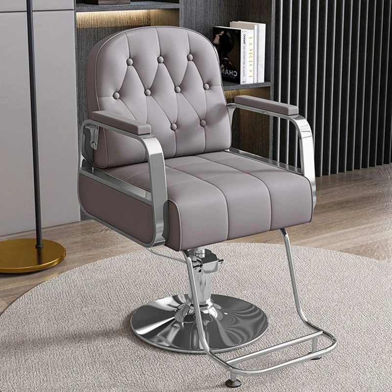 Workshop Styling Barber Chair Saddle Makeup Cosmetic Wash Luxury Beauty Stool Barber Chair Swivel Silla Barberia Patio Furniture shampoo chair luxury wash cosmetic recliner metal beauty swivel chair adjustable sillas de barberia profesional patio furniture