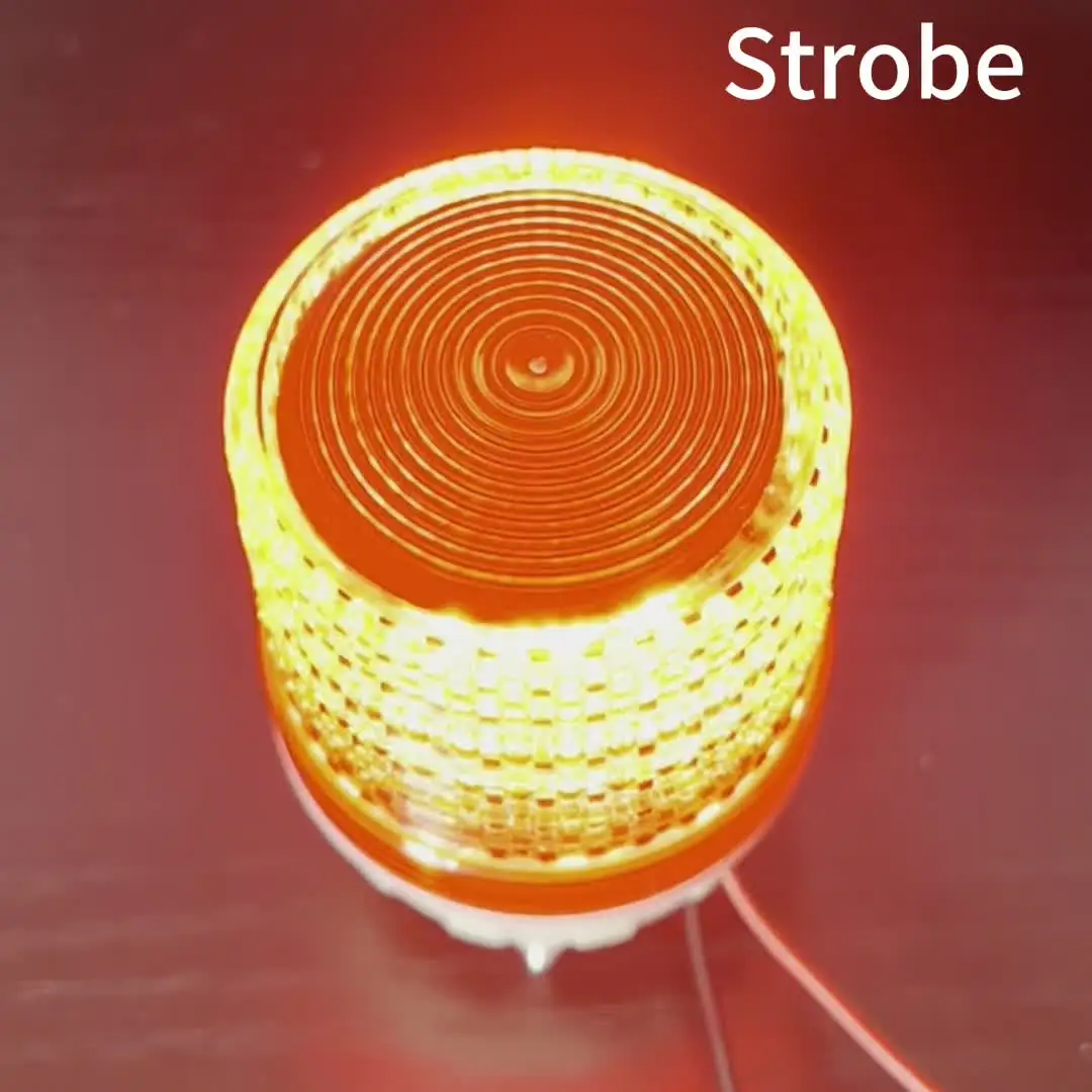équipement Sécurité Usine Tour Signal LED Industrielle DC 24V - Avec Buzzer, Base Rotative, IP54 - Pour Machines-Outils Feux Avertissement Machines