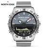 Men Dive Sports Digital watch Mens Watches Military Army Luxury Full Steel Business Waterproof 200m Altimeter Compass NORTH EDGE 2