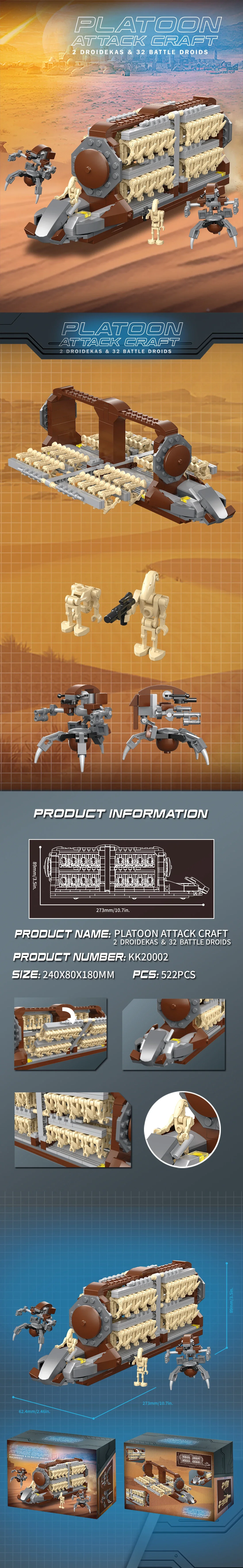 522PCS Space War Transport Vehicle Building Blocks Alien War Soldier Car Model Bricks Desktop Decoration Toys Kids Holiday Gifts