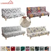 LANMOLIFE Printed Sofa Bed Cover Spandex Non-Slip Futon Sofa Covers Removable And Cleanable Furniture Covers For Hotel Offices 1