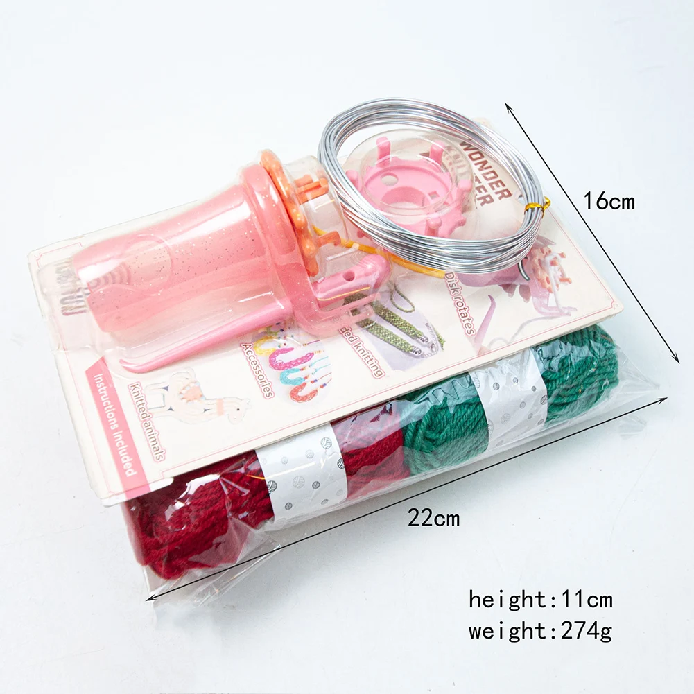 Hand-Cranked Rope Braiding Machine DIY Colorful Woven Rope Knitting Kits Multipurpose Woven Bracelet Weave Tool