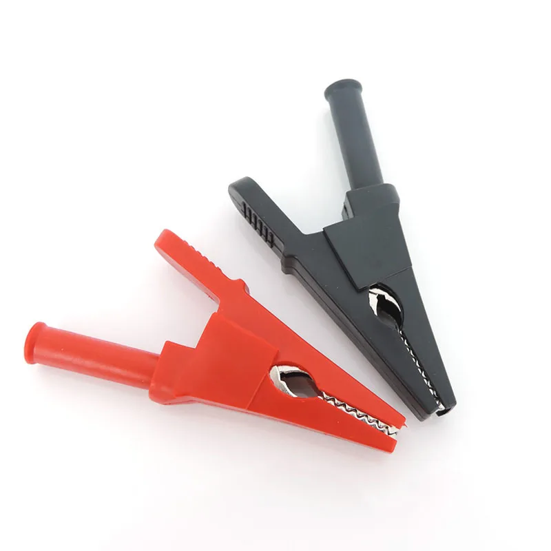 DIY Electric Alligator Crocodile Clip Battery Test Clamp Lead Cable Probe Connector 4mm Banana Plug alligator clips alligator clip adapter