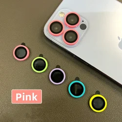 Luminous Camera Lens Protector with Enhanced Glass Film - 14Pro 14ProMax (Luminous Pink)