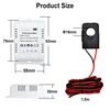 Tuya Smart Bidirectional Two Way ZigBee Energy Meter 150A Clamp Current Sensor for Solar Import Export KWh Monitor 110V 240VAC 5