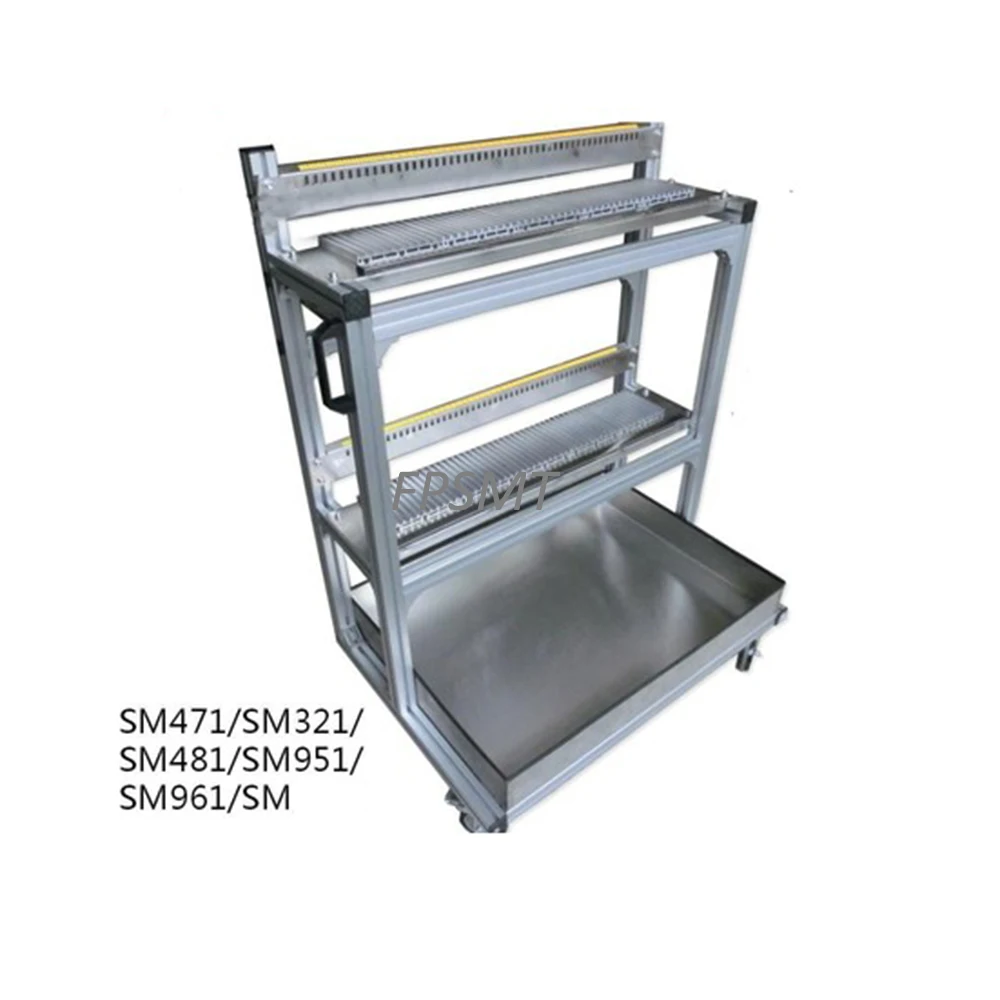 SMT Feeder Storage Cart For Samsung SM Feeder CP Feeder Aluminum Alloy Stainless Steel Feeder Cart Trolley