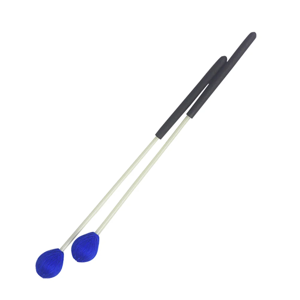 

Medium Keyboard Marimba Mallets Blue Hard Yarn Head With Beech Handle For Beginner Percussion Instruments Parts