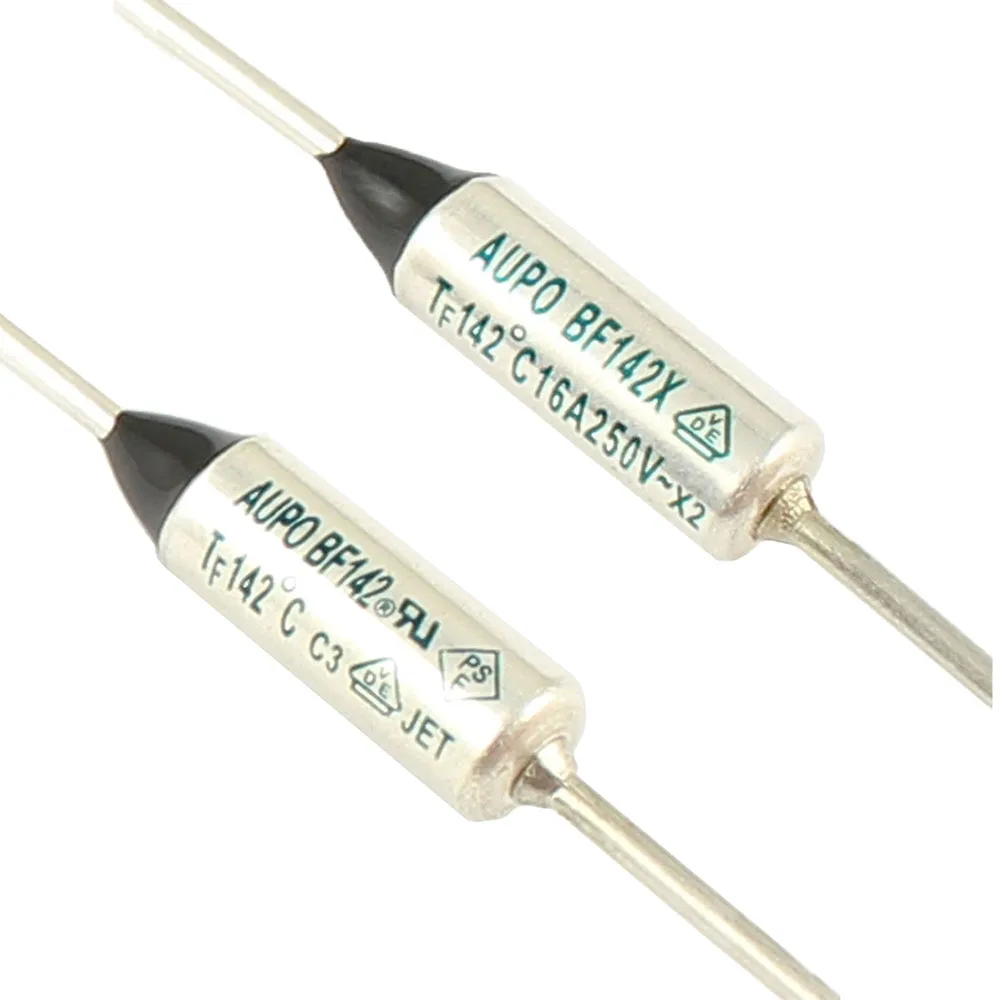 10 Stück Thermosicherung TF 72-250 – 250VAC, 10A, Metallgehäuse, Für Motor & Transformator