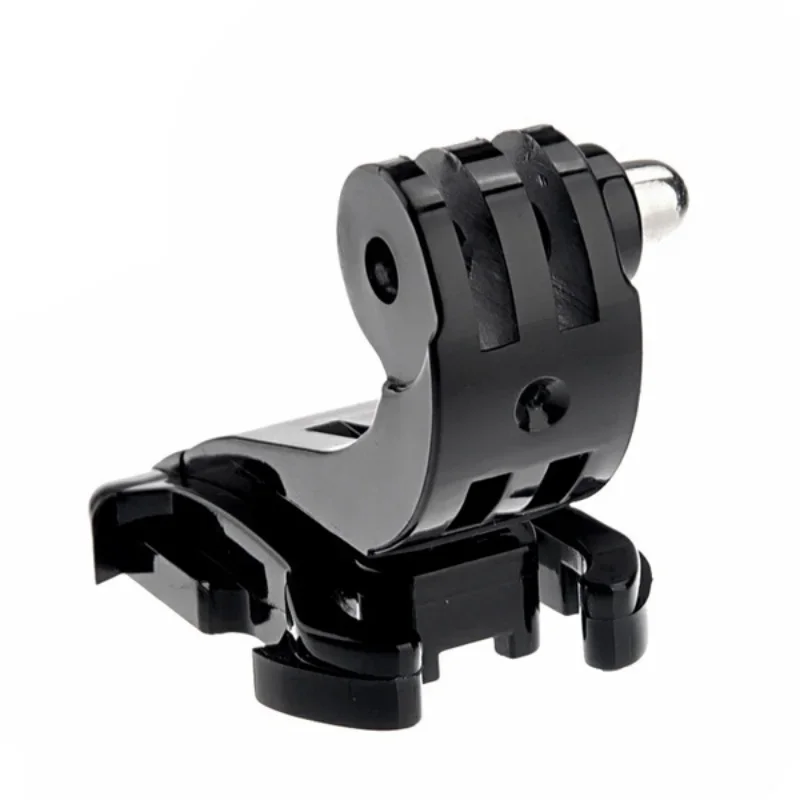 Support de fixation en forme de J pour caméra GoPro Hero DJI OSMO Action Insta360 fixé sur un guidon de vélo, démonstration d'utilisation.