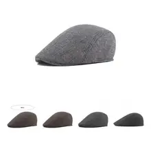Terrific Men Hat Vintage Decorative Elastic Winter Caps  Newsboy Caps    Men Cap