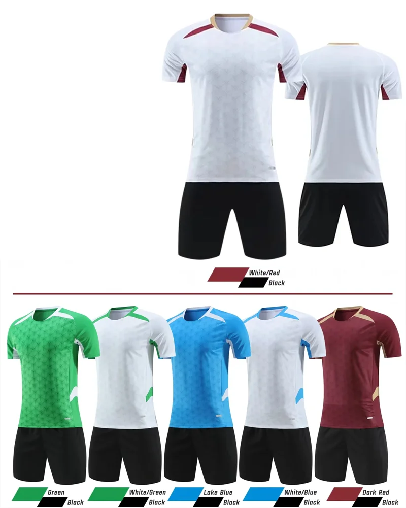 Update Kids Youth Futball Jerseys Kit Adult Soccer Training Suit 100%polyester Quick Dry Mesh Fabric Improve Your Peformance