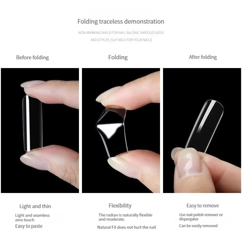 Nail Art Decoration 100 Pieces Transparent