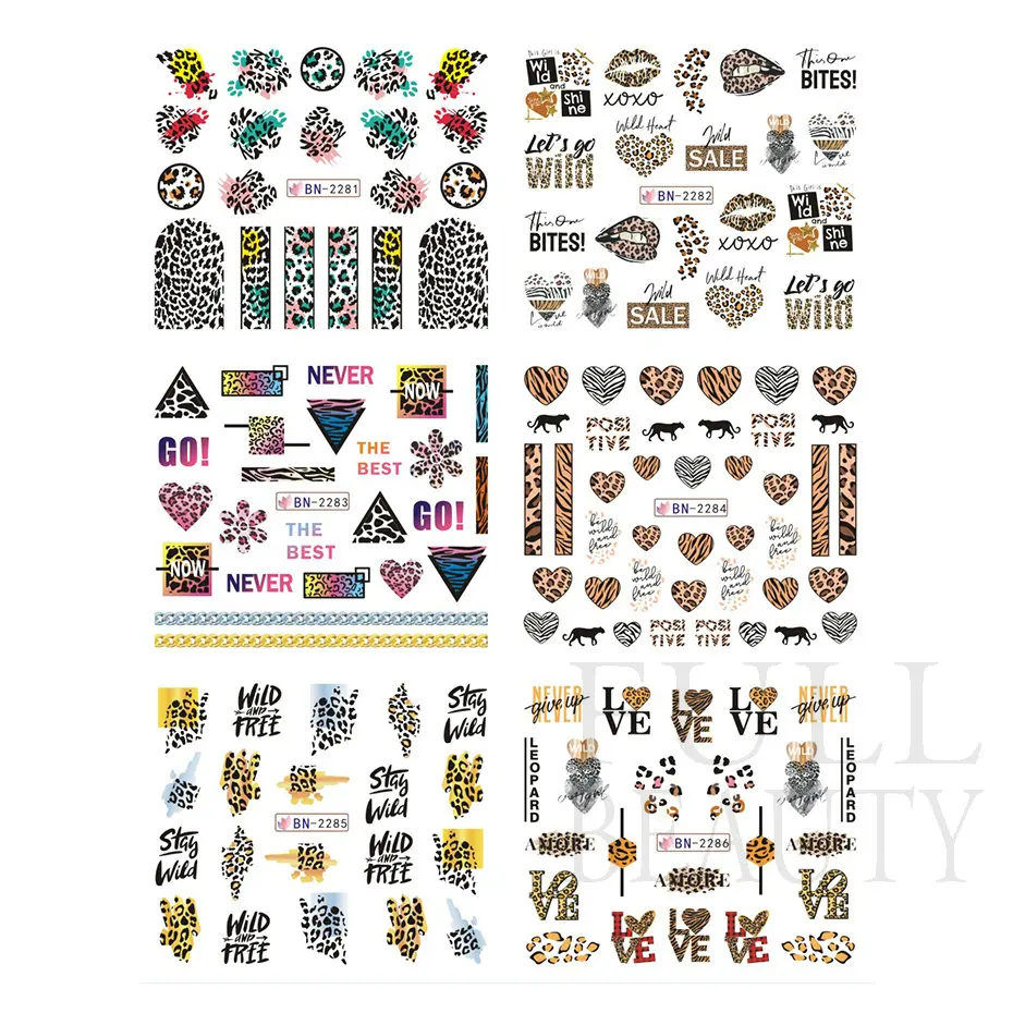 New Leopard Print Stickers For Nails Wild Animal Texture Cute 6 Sca80cf3f675140f7bef2705e5b79f5e1I