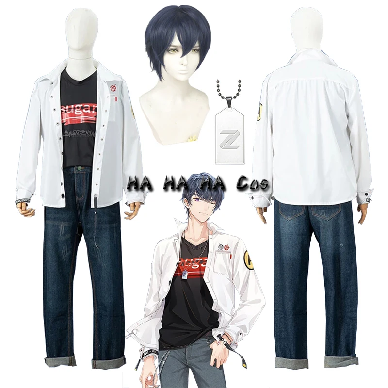 

Tears Of Themis Marius Game Cosplay Costume Fashion Handsome Daily Wear Uniform Male Halloween Carnival Party Full Wig Necklace