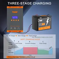 Contrôleur de charge solaire MPPT 60A en stock local 12V/24V/36V/48V, panneau solaire PV max 160V, parallèle max 12 unités, compatible LifePO4, pour camping-car et maison 3