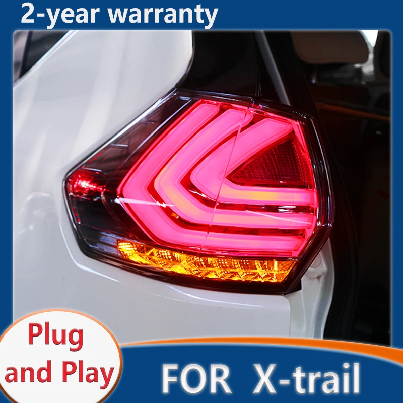 

Задний фонарь для Nissan X-trail, красный светодиод 2014-2021, задний фонарь, сигнал ДХО, тормосветодиодный, задний фонарь, автомобильные аксессуары