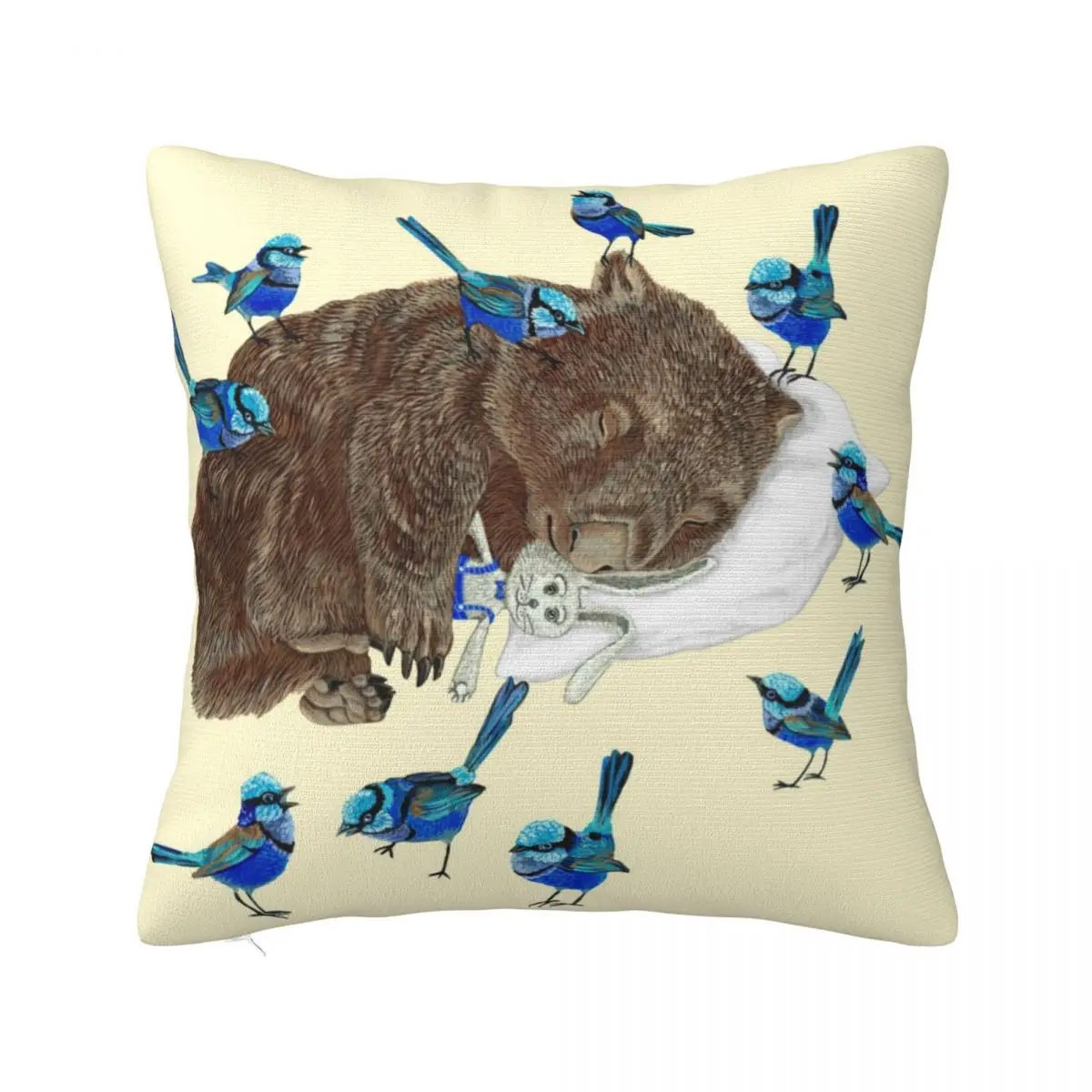 Wombat Throw Pillow Cusions Cover Pillowcase Christmas Covers For Cushions Cushion Cover