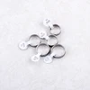 Hot 50/100Pcs Mixed Stainless Steel Black Stripe Rings Wholesale Bulk Men Women Wedding Ring Jewelry Gifts17-21mm Lots 6