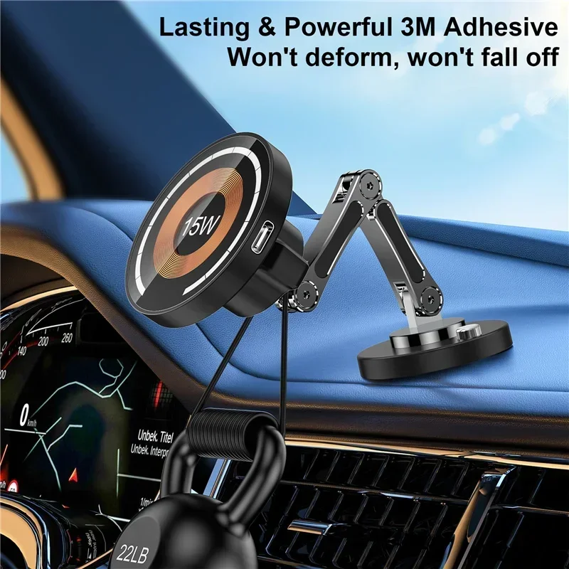 Magnetic Wireless Car Phone Holder Fast Charging Mount