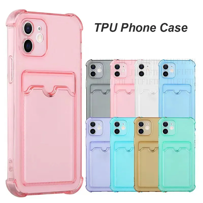 Card Holder Clear Phone Case with Wallet Functionality