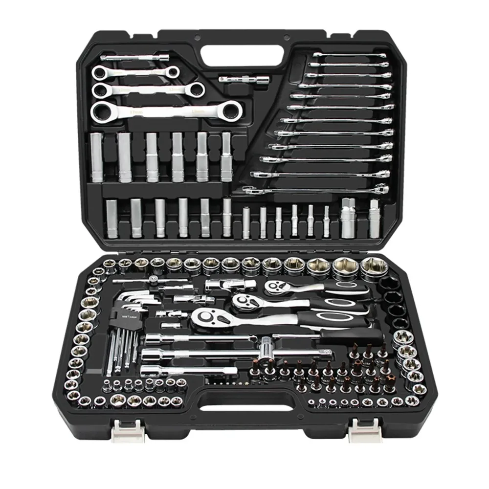 Auto Reparatur Toolbox Set Auto Reparatur Reparatur Auto Steckschlüssel Deutschland Multi-funktion Gehäuse Kombination