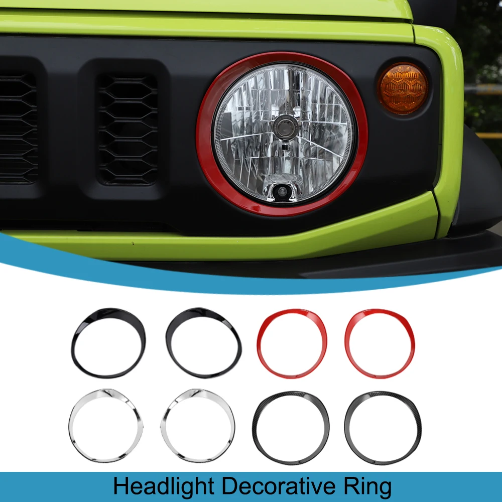 

Car Front Headlight Lamp Decoration Light Cover for Suzuki Jimny 2019 2020 2021 2022 2023 JB64 JB74 Auto Exterior Accessories